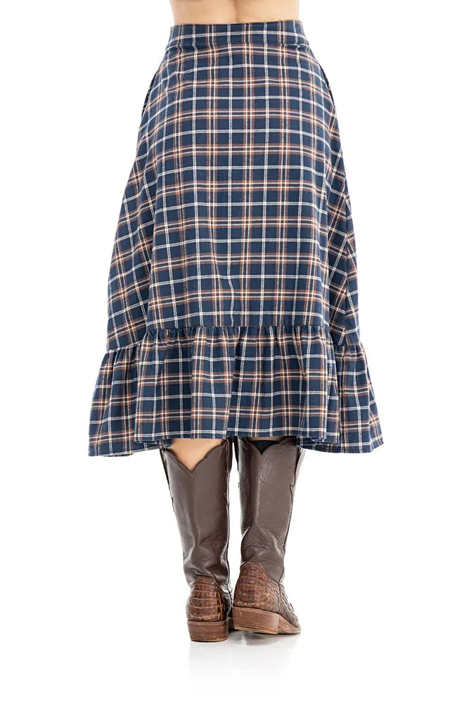 CONJUNTO REGATA VACANZE + SAIA XADREZ DOLCE VITA - COLLAB ZENZ + DOUBLE E