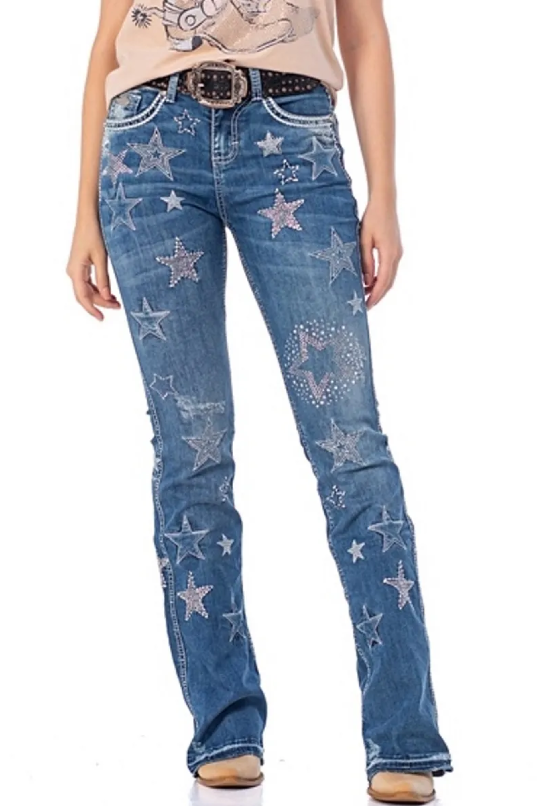 JEANS DIAMANTE AZUL